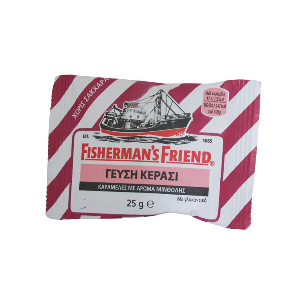 FISHERMAN'S FRIEND - Καραμέλες με άρωμα μινθόλης (γεύση κεράσι) - 25gr